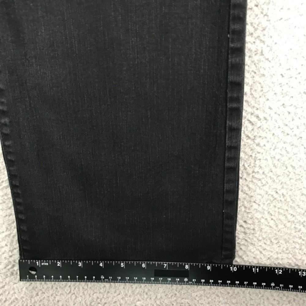LEVIS 512 Size 16M Bootcut Black Denim Perfectly Slimming High Rise - Picture 13 of 16